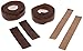Brooks Saddles Leather Bicycle Bar Tape with Plugs (Antique Brown)