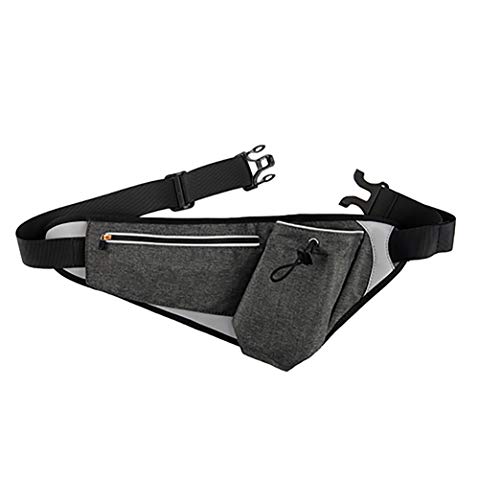 Zhbotaolang Men Women Running Waist Pack Gym Cycling Walking Outdoor Activities Belt Bag Black #TOP8