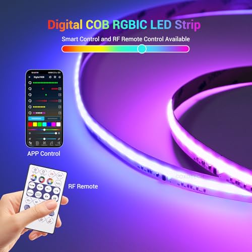 Tira LED RGB COB IC SPI 16.4FT 2100 LEDs Luz Natural miniatura 5