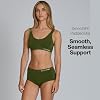 STEP ONE Smoothfit Bra. Ultra-Soft Women's Everyday Bra, Lifts & Supports and Feels Invisible on, Breathable Bamboo Moisture Wicking with Removable Cups Green Medium #1