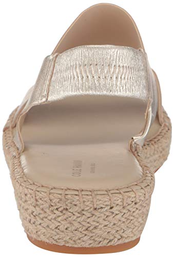 Cole Haan Womens Cloudfeel Espadrille Sandal, Soft Gold Metallic Leather/Natural Jute, 9 Us #TOP2