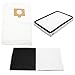 6 Replacement Panasonic MC-CG902-01 Vacuum Bags, 1 HEPA Filter & 1 Foam Filter - Compatible Panasonic C-5 Vacuum Bags, AC38KBRMZ000 Filter & AC37KAKTZ000 Filter
