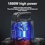 1500W Zerkleinerer Küche Elektrisch mit 6,5L Edelstahlschüssel, Multizerkleinerer mit 3 Geschwindigkeitsstufen, Fleischwolf mit 4 Klingen für Fleisch, Zwiebeln, Obst, Gemüse – Bild 4