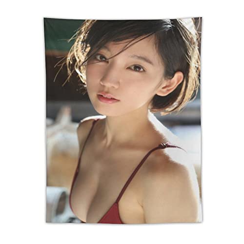 タペストリー 吉岡 里帆 人気 インテリアデコレーションファッションウォールハンギングルームファブリックデコレーションパーソナリティギフトルームウォールアートバースデーギフトファッション かわいい多機能用品 100x75cm