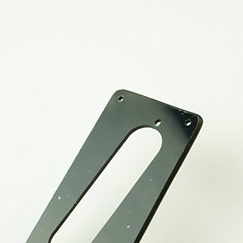 (G22) Humbucker To Strat Style Singl Coil Pickup Adapter Ring,Slant, 1Ply Black #TOP4