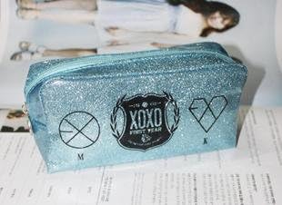 KPOP SUPPORT EXO XOXO FIRST YEAR PENCIL CASE COSMETIC BAG (TYPE1)