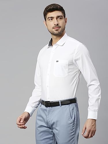 Image of Thomas Scott Men's Cotton Slim Fit 100% Formal Shirt with Spread Collar and Full Sleeves