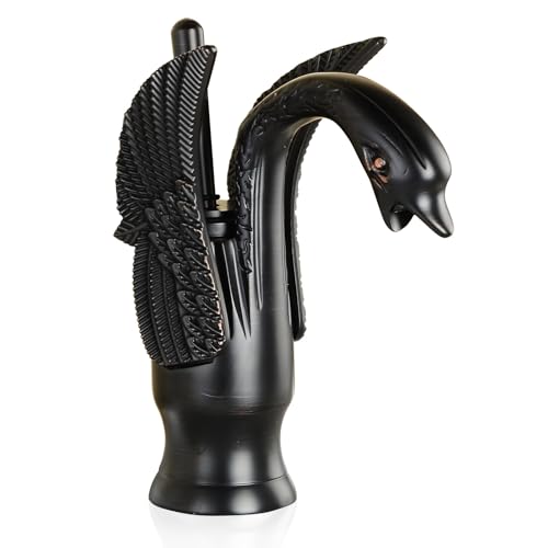 Robinetterie de salle de bain cygne cuivre et mitigeur noir mat