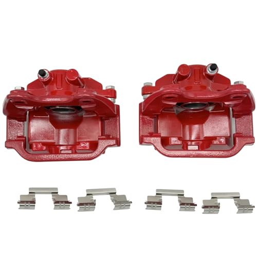 Forlevlaep Pair Rear Disc Brake Caliper Assembly with Bracket fit for Chevy, GMC, Cadillac Tahoe/Yukon/Suburban/Escalade/Silverado 1500 Both Driver Passenger Side 18B5030 18B5031 S5030 S5031 by Forlevlaep - Image 2