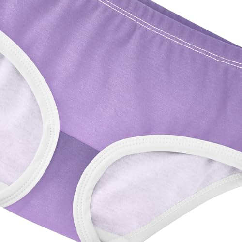 Joisal Cotton Girls Underwear Toddlers Violet Mauve Gradient Ombre Panties Little Girl Durable Kids Briefs Undies 2t4