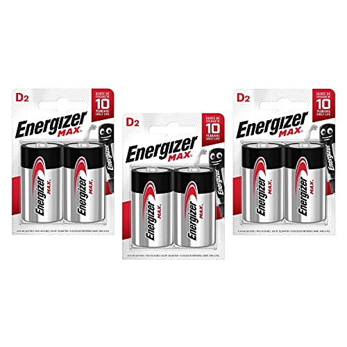 ENERGIZER Lot de 3 Blisters de 2 Piles Max LR20 D