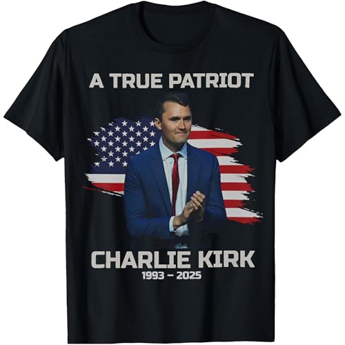 Freedom Charlie Kirk Shirt Memorial Tribute Charlie Mens Womens T Shirt