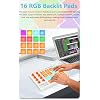 Wireless MIDI Controller Pads, Bluetooth Portable USB with 16 Drum 8 Assignable Knobs & 6 Customizable Buttons, Wireless MIDI Beat Maker