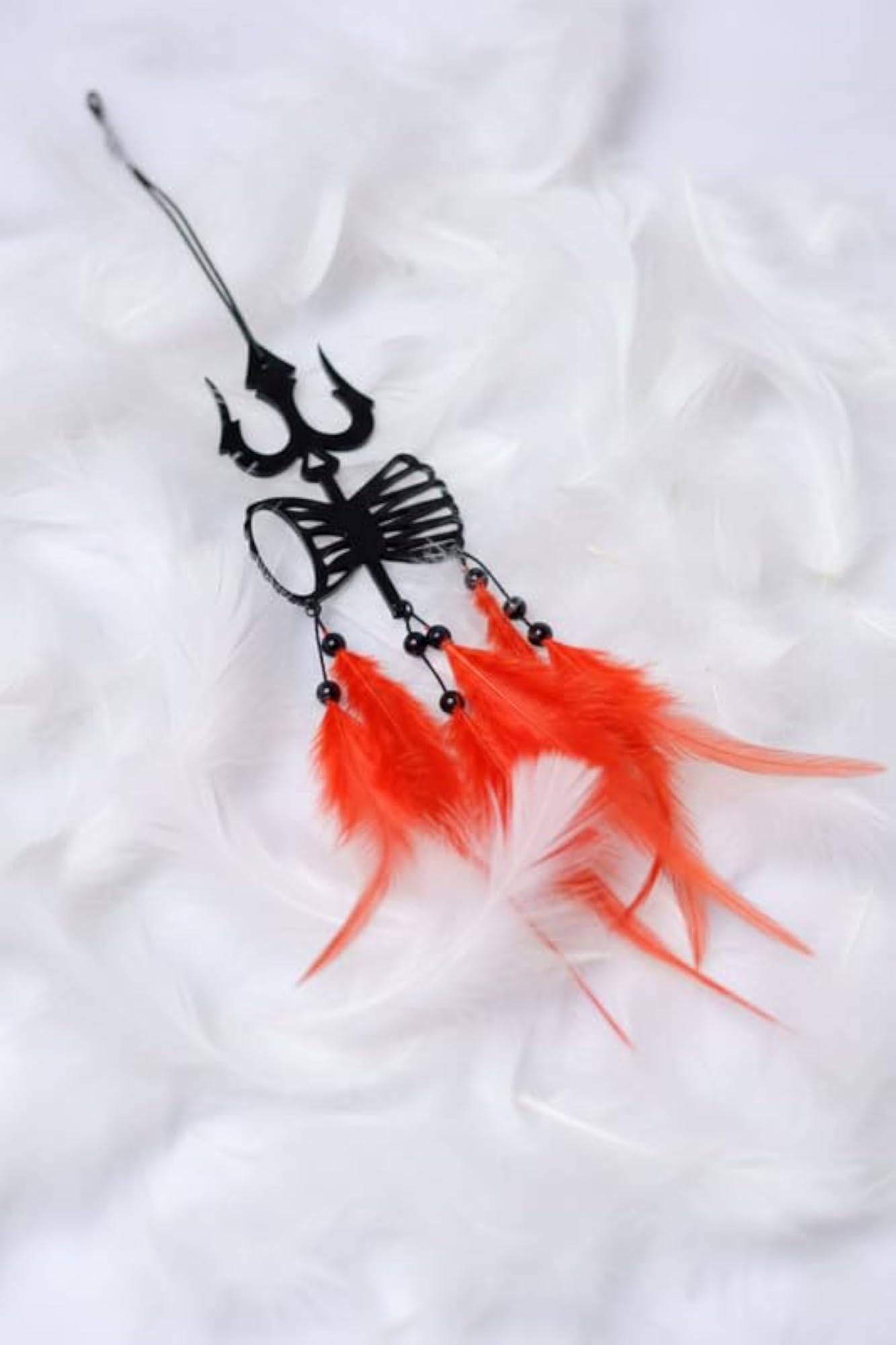 Dream Catcher with Lord Shiv Feather for Car Dashboard