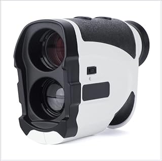 GUBAOPQLA Golf Rangefinder 1000M,6X Magnification,Laser Binoculars,Laser Range Finder with Pinsensor,Laser Binoculars,White