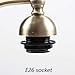 Bieye B10732 Vintage Brass Table Lamp Base with E26 Light Socket for 8-inch Tiffany Style Stained Glass Lampshade