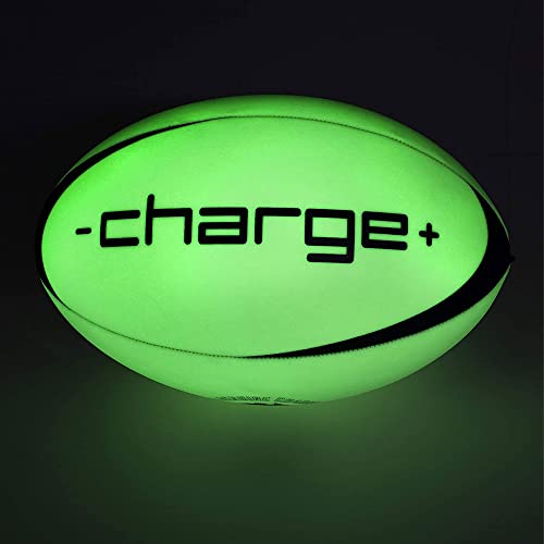 Chargeball Glow In The Dark Light Up Hand Stitched Water Resistant Rugby Ball Pro Kit With Led Charging And Carrying Bag For 20 Second Recharge #TOP3