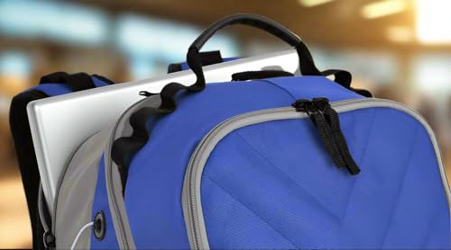 Image of Broad Bay Boise State Backpack | Official BSU Broncos Logo, Padded Laptop Computer Section, Premium 600 Denier Nylon Fabric,