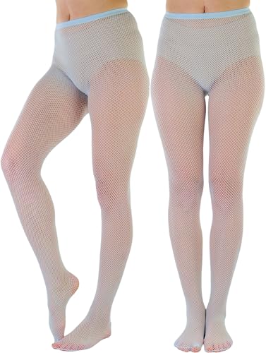 Image of ToBeInStyle Women's Sexy Vibrant Fine Classic Fishnet Full Footed Pantyhose