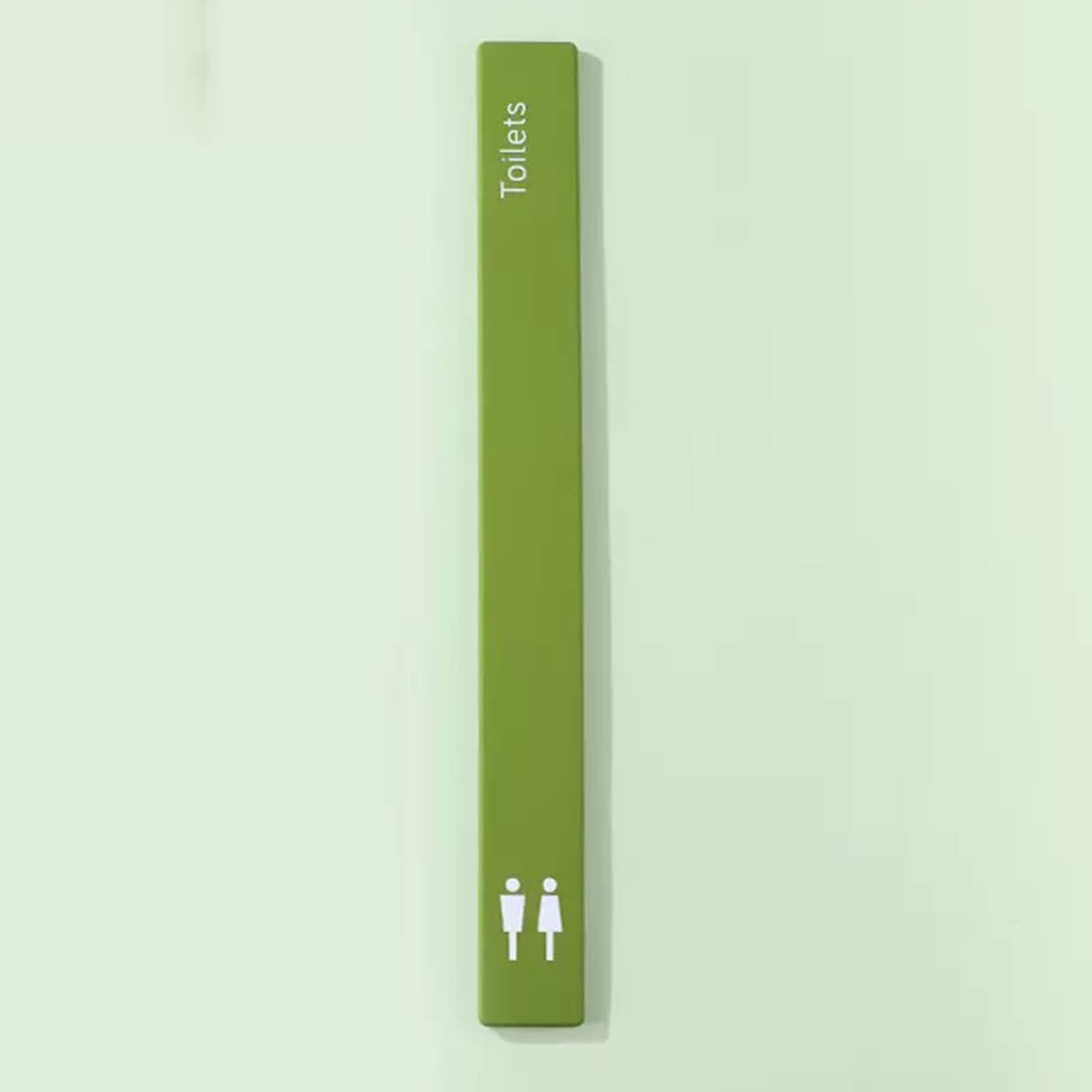 VNVFJKLO restroom sign, Men and Women Aluminum Alloy Bathroom Sign Decor, Toilet Signage for Offices, Businesses, and Restaurants(F)