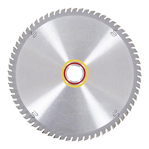 STIER Lame de scie circulaire Professionnel bois 260 x 2,4 x 30 68WZ, denture alternée, pour bois, panneaux de particules, plâtre...