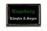 Retro con clip a farfalla U24 Pin Augsburg Lotta & Vittorie, spilla con bandiera, 15 x 23 mm, Acrilico