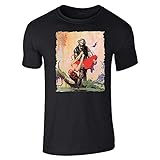 Pop Threads Swamp Thing by Frank Frazetta Art Graphic Tee T-Shirt for Men Black S