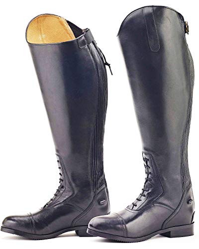 Ovation Women's Durable Stylish Equestrian Horse Riding Tall Extra Wide Calf Leather Flex Plus Field Boot3