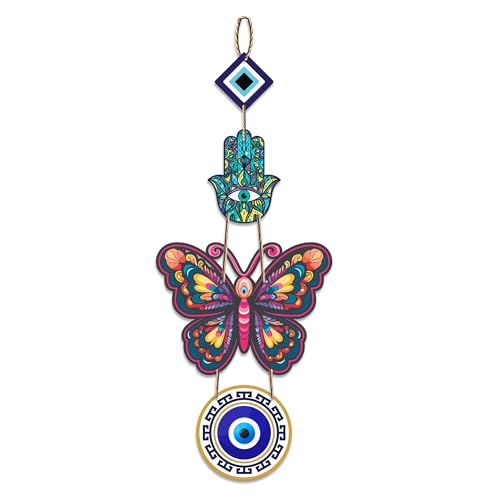 Artvibes Designer Butterfly Wooden Wall Hanging For Luck Properity For Home Decoration | Livingroom | Spiritual Decor Items | Wall Illustrations | Eth