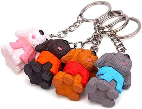 Amazon Co Jp キーホルダー かわいい 犬 トイプードル チャーム キーリング ブラウン ブラック グレー ホワイト グレー ファッション