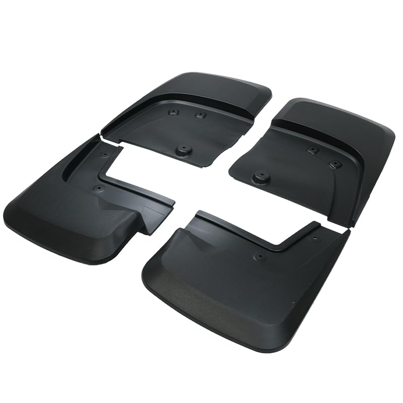 Image of Mud Flaps Splash Guards Compatible with Chevy Silverado ZR2 2023-2025, No-Drilling Mud Guards, Durable Protection Against Mud /Debris, Extended Coverage Wheel Well Protectors (Set of 4)