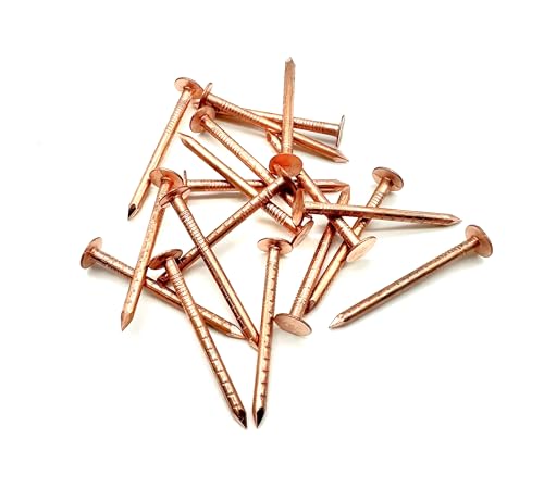 Image of 100 PCS Copper Clout Nails Roofing Slate Felt Nail, Tree Stump Killers, 30mm, 38mm, 50mm (38mm x 2.65mm)
