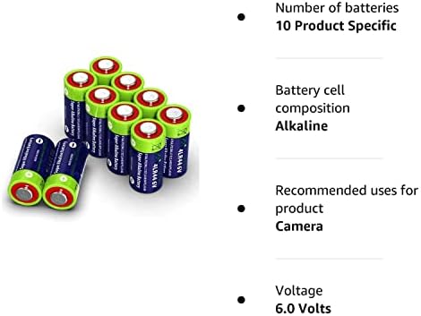 10 Pack 4LR44 6V Battery PX28A 476A A544 K28A L1325 Battery 6V Alkaline Free Mercury Batteries for Dog Collars Camera