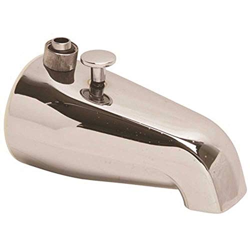 Proplus GIDS-194110 Add-On Shower Bathtub Spout with Diverter, 3/4X1/2", Chrome