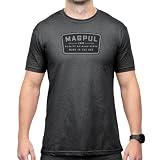 Magpul Blend Crew Neck Short Sleeve T-Shirt for Men, Go Bang Parts Patch Charcoal, X-Large