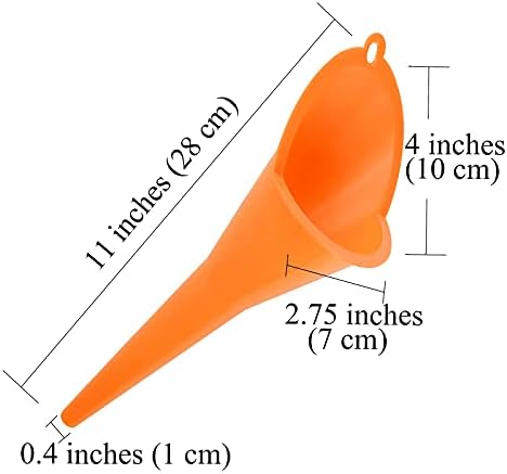 Long Neck Oil Funnel for Automotive Use, Universal Car Funnel Kit for Oil, Coolant, Fuel & Lubricants, Extended Flexible Funnel for Transmission Fluid, Engine Maintenance Accessories (4 Pcs) — 사진 2