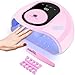 RaMokey Lampara LED Uñas, 168W Secador de Uñas LED UV Lampara Uñas Gel Semipermanentes Maquina Uñas Luz Lamp con Sensor Automatico, Con 4 Temporizadores para Manicura/Pedicure Nail Art