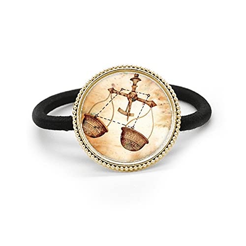 Coletero Libra de metal plateado pulido con diseño exclusivo de constelación del zodiaco