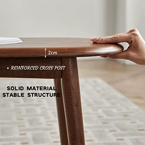 Grewood 100% Solid Wood Dining Bench - Oak Bench For Entryway, Bedroom, Living Room, Kitchen Room - (Walnut Color, 47.24") #TOP3