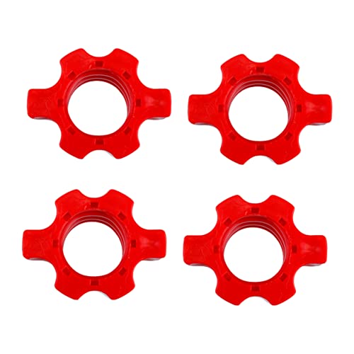 NOLITOY 4 Pcs barbell equipment supplies clip Nut nut lock pliers barbell hex nut spring clip or dumbbell bar barbell collar Hex nut major gym supplies sports household handle