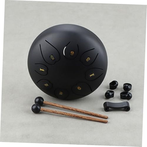 Tambor Metal Étereo Negro Grande para Percusión miniatura 4