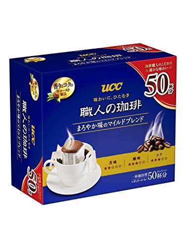 UCC 職人の珈琲 ドリップコーヒー まろやか味のマイルドブレンド 50杯 350g