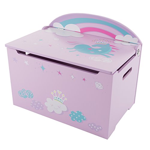 Hey! Play! Toy Box-Storage Bench Seat - Kids-Organization Chest-Toys, Stuffed Animals, Clothes, Blankets-Bedroom