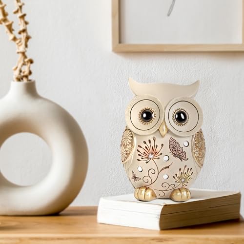 Estatua de Búho Decorativo para Hogar 4.1x2.9x5.5 in miniatura 4