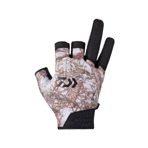 ダイワ(DAIWA) 防寒ゲームグローブ 3本カット DG-6523W ホワイトレイクカモ XL 釣り フィッシング