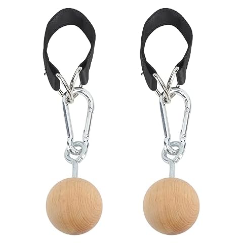Gonetre Wood Pull Up Balls Rock Climbing Holds Training Set Arm Strength Trainer Pull Up Ball Climbing Holds Cover