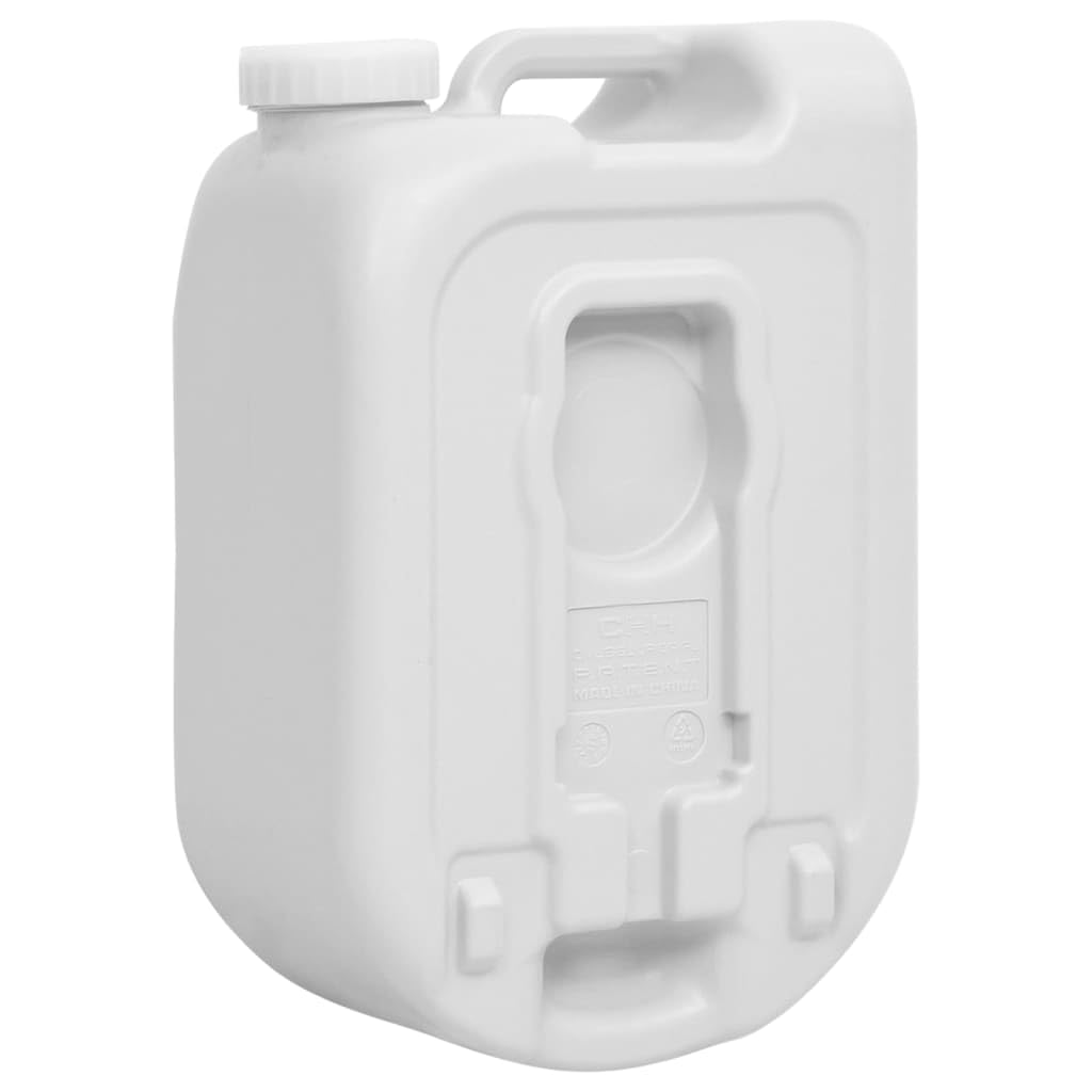 Tragbarer Wassertank 24 L Grau aus HDPE für Wohnwagen und Wohnmobil, robuster Camping Wasserbehälter mit Griff, für Toilette Waschbecken und Spülen bei Outdoor Reise und Notfall