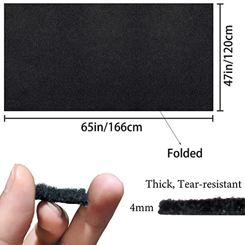 Chimailong Speaker Box Carpet Fabric Black: Car Trunk Truck Auto Automotive Liner Speakers Subwoofer Interior Cover Roll Carpeting For Sub Box Polyester Fiber Material 47 X 65 In 21.25 Sqft（Folded） #TOP1