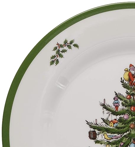 Spode Christmas Tree Melamine Dinner Plate (Set of 4) - 11 Inch Shatterproof Serving Plate for Holiday Meals, Holiday Party - Festive Tableware for Indoor & Outdoor Use, Dishwasher Safe Dinnerware – Image 4