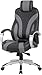 Boss Office Products Executive Hinged Arm Chair in Black/Grey